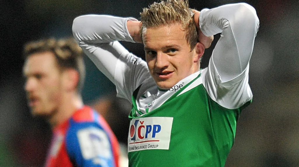 Jan Kopic v utkání s Plzní