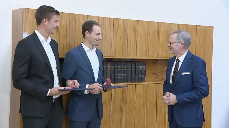 Fiala přijal mistry světa Perušiče a Schnweinera