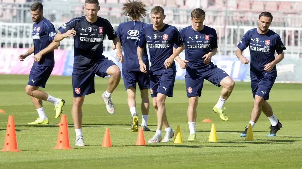 Trénink fotbalové reprezentace