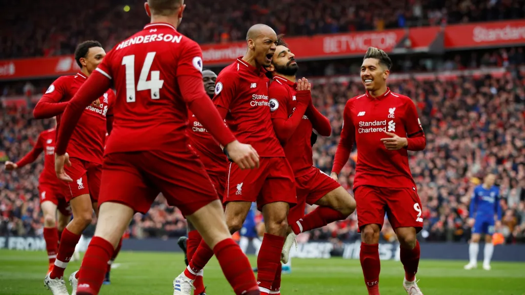 Radost fotbalistů Liverpoolu
