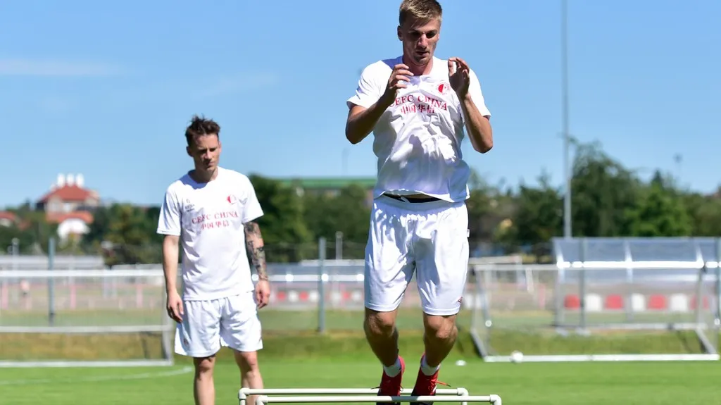 Jakub Jugas v přípravě Slavie