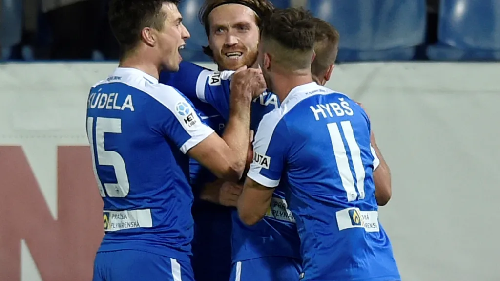 Slavící fotbalisté Liberce