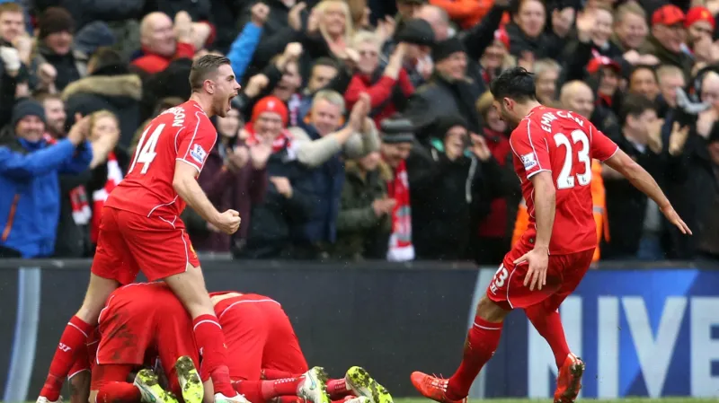 Slavící hráči Liverpoolu