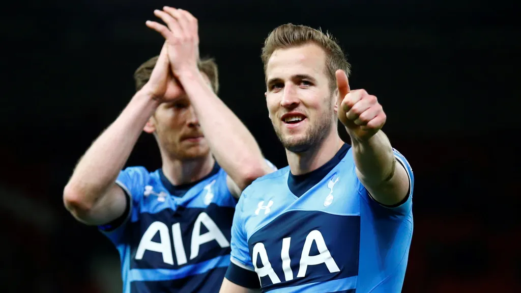 Harry Kane se raduje z výhry Tottenhamu