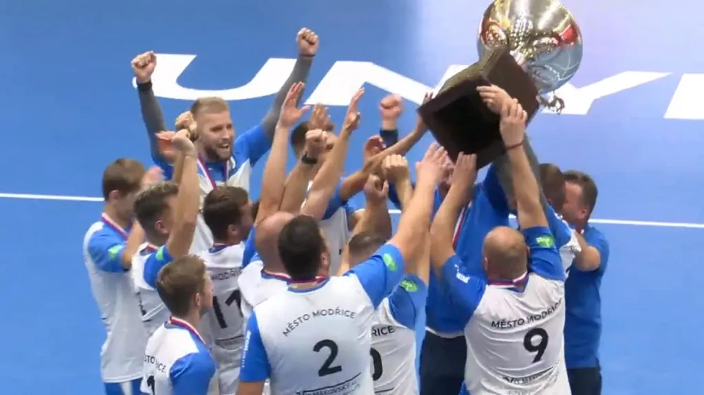 Radost nohejbalistů Modřic