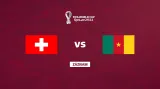 Záznam utkání Švýcarsko - Kamerun