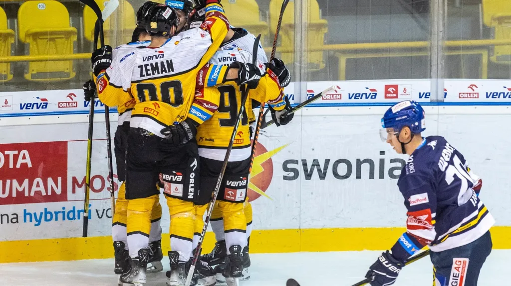 Radost hokejistů Litvínova