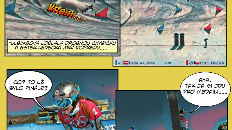 Komiks se zlatou Ester Ledeckou