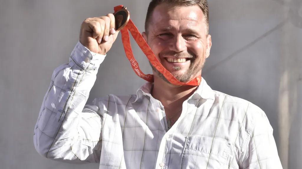 Marek Švec s olympijskou medailí