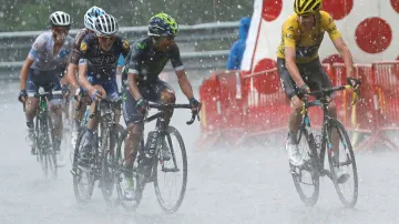 Chris Froome (vpravo) a Nairo Quintana na Tour de France