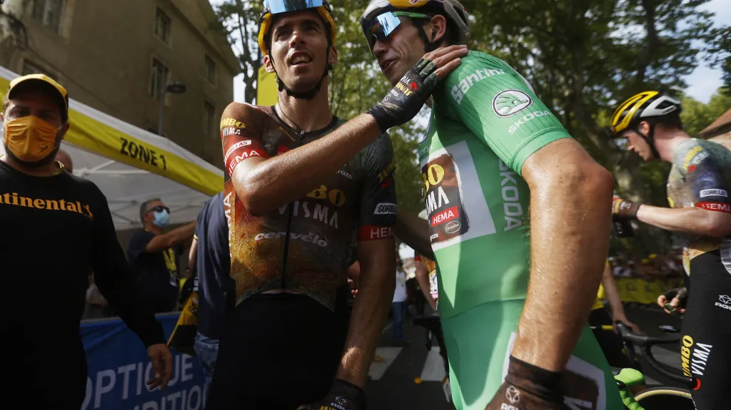 Christophe Laporte a Wout van Aert