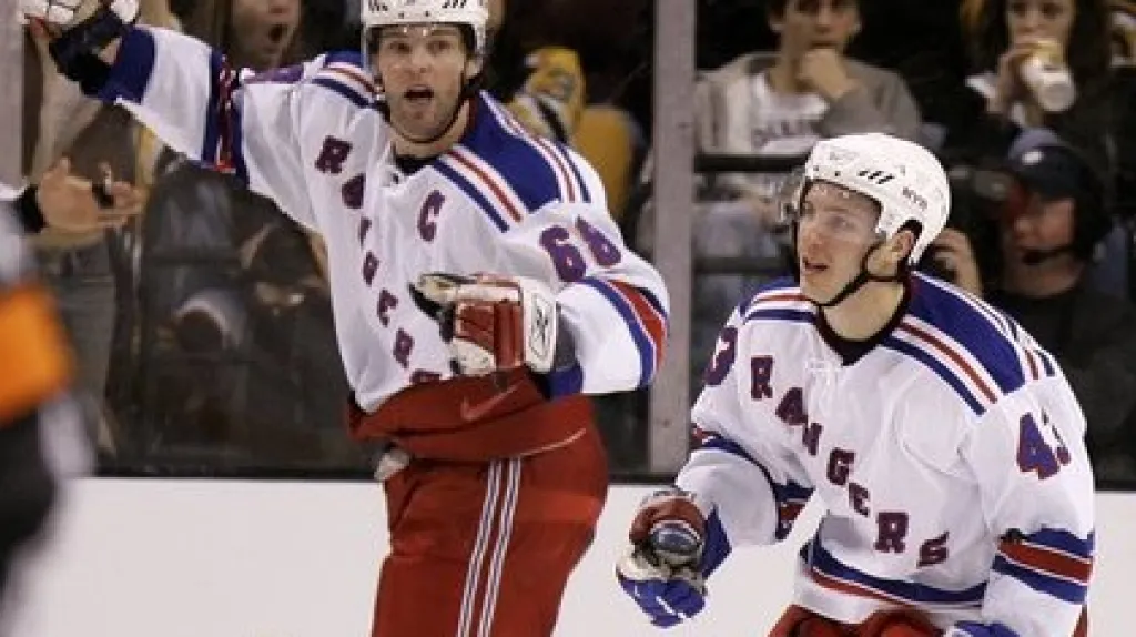 Jaromir Jágr a Ryan Callahan