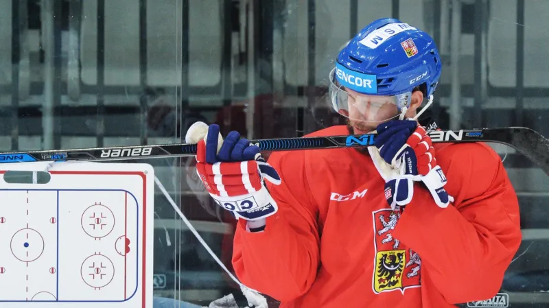 Tomáš Vincour na tréninku reprezentace