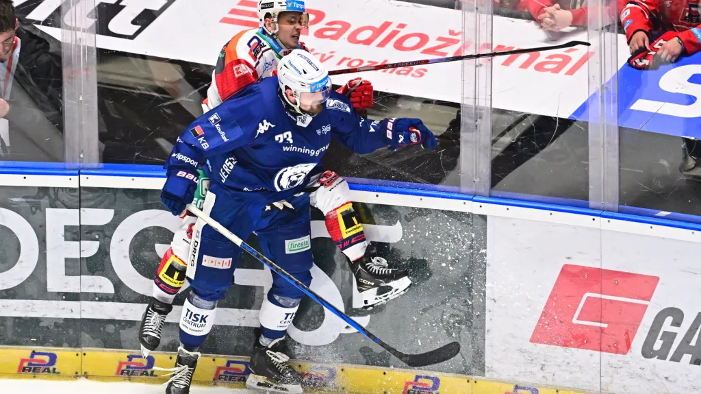 Jan Ščotka v utkání s Pardubicemi