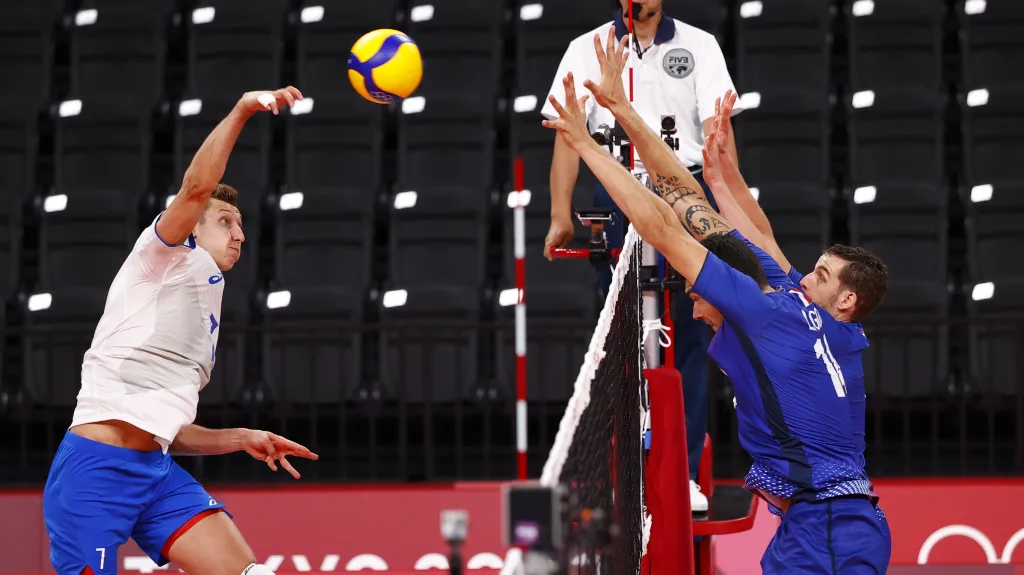 Ruští volejbalisté nestačili na Francii
