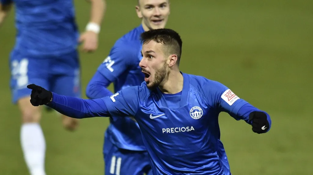 Jakub Hromada se raduje z branky