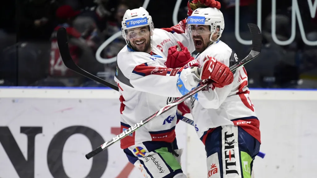 Radost hokejistů Pardubic