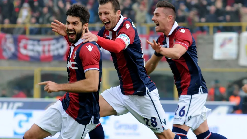 Radost hráčů Boloni