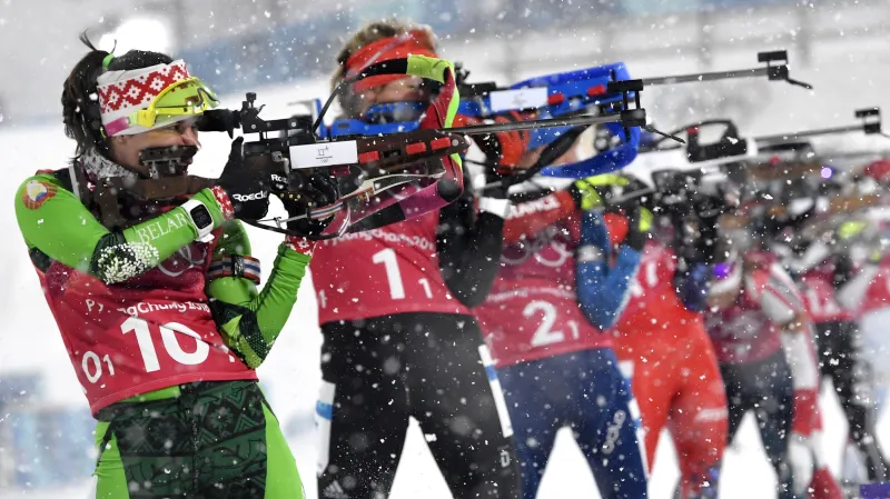 Štafeta biatlonistek