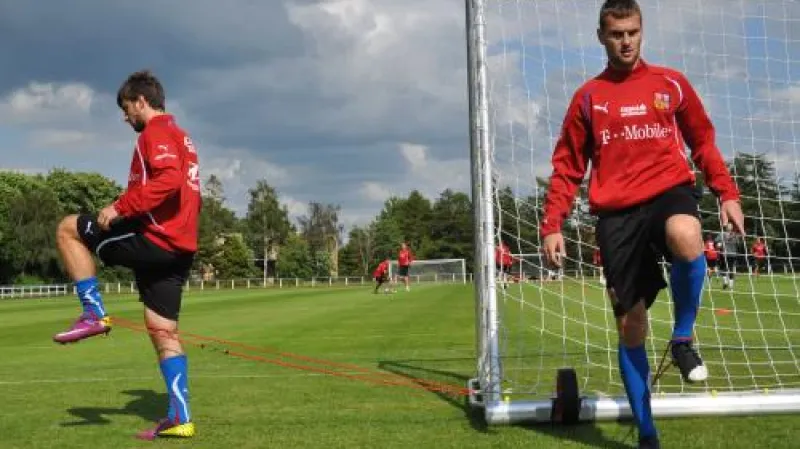 Trénink fotbalové jednadvacítky