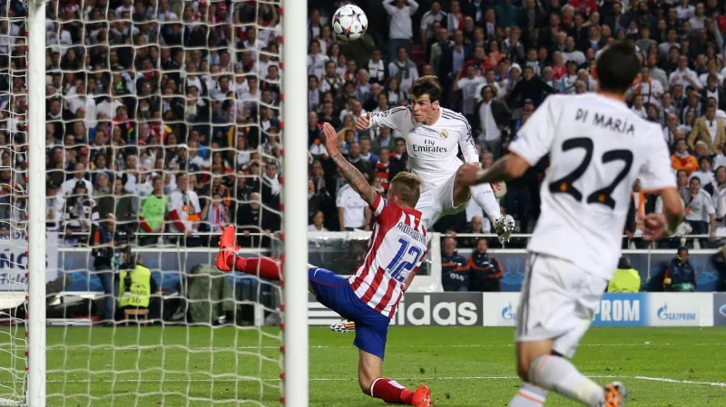 Gól v utkání Real Madrid - Atlético Madrid: Bale - 2:1 (110. min.)