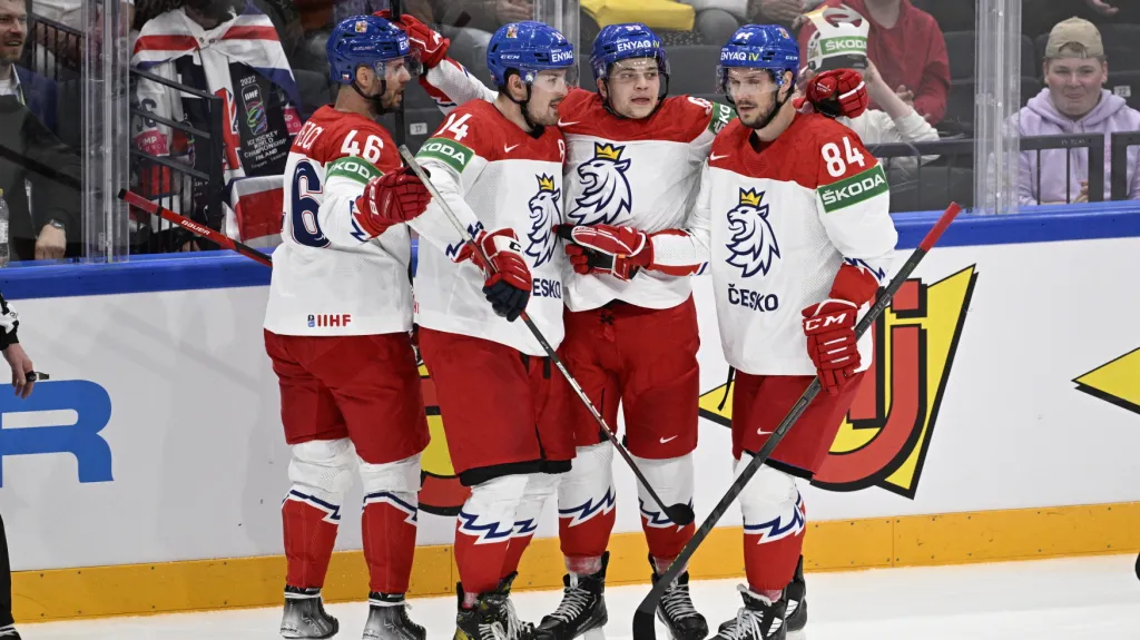 Radost českých hokejistů