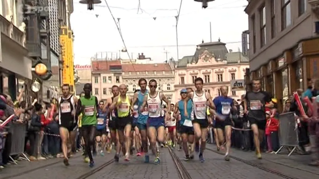 Brnem se prohnal půlmaraton