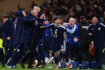 Skotové slaví postup na mistrovství světa