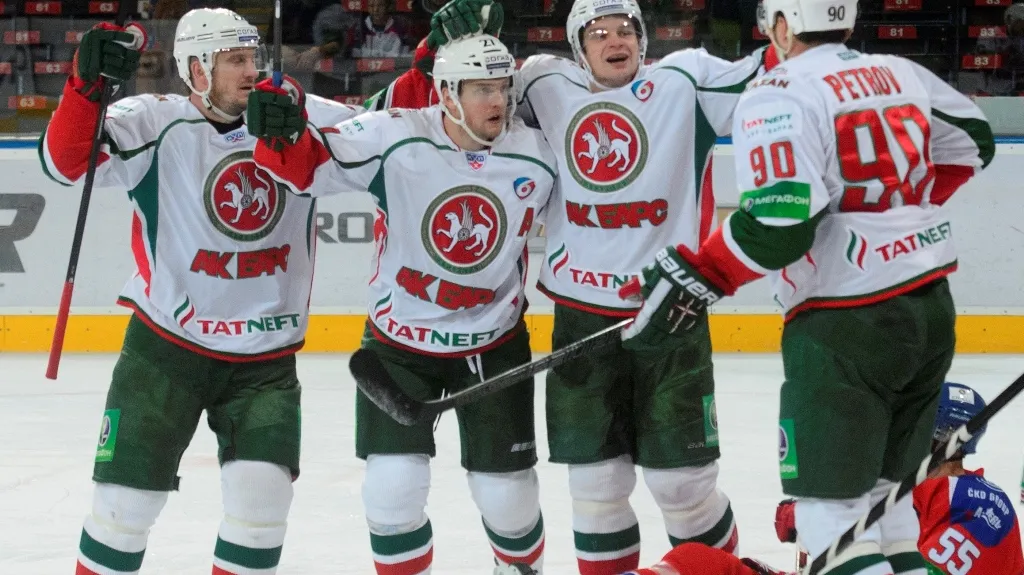 Radost hráčů AK BARS Kazaň