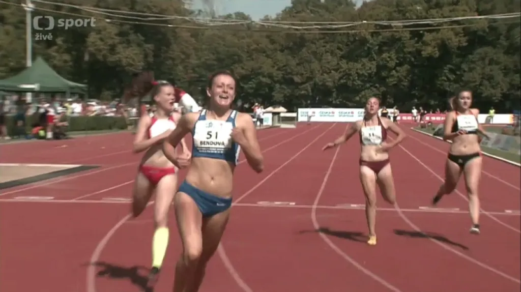 Sprinterka Bendová vylepšila na MČR dorostenců rekord na dvoustovce