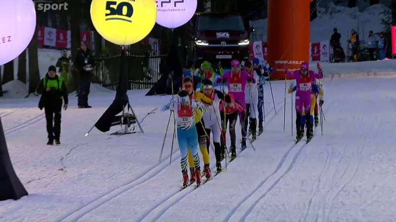 Finále sprintu mužů na Jizerské padesátce a ohlasy