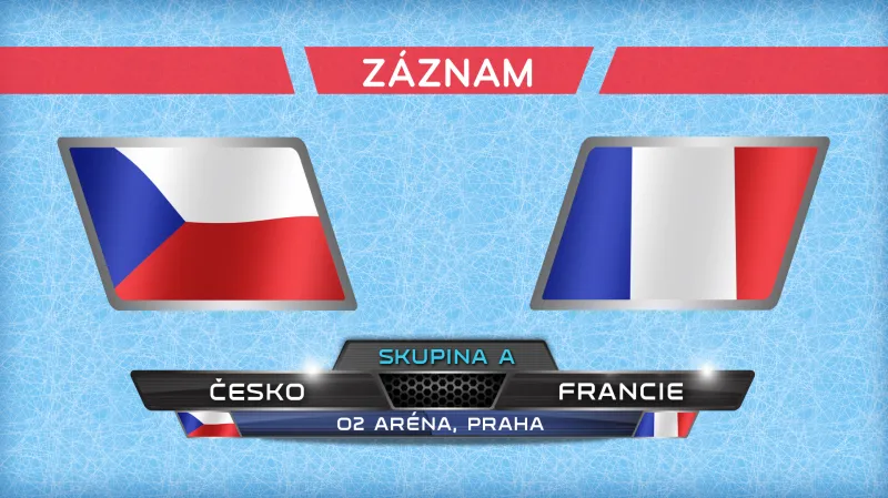 Záznam utkání Česko - Francie