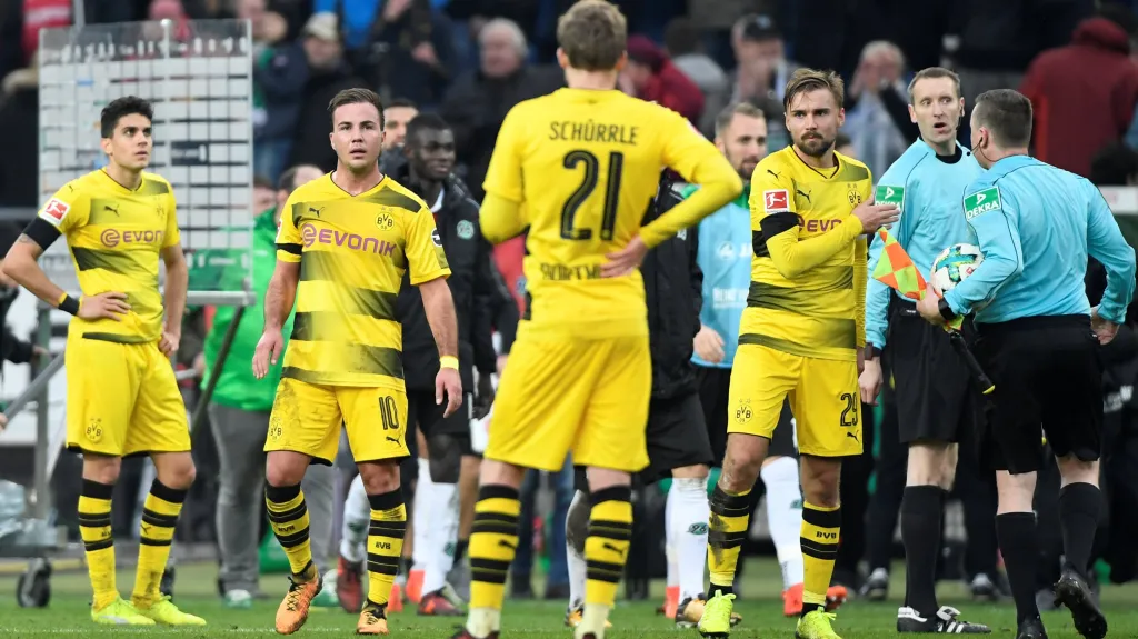 Zklamaní fotbalisté Dortmundu