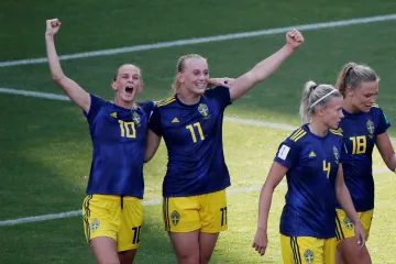 Radost fotbalistek Švédska