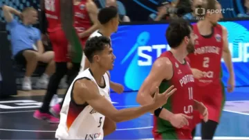 Závěr utkání Německo – Portugalsko