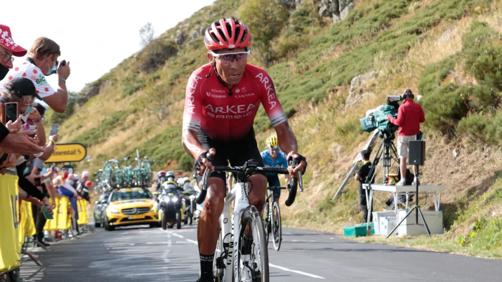 Kolumbijský cyklista Nairo Quintana na Tour de France