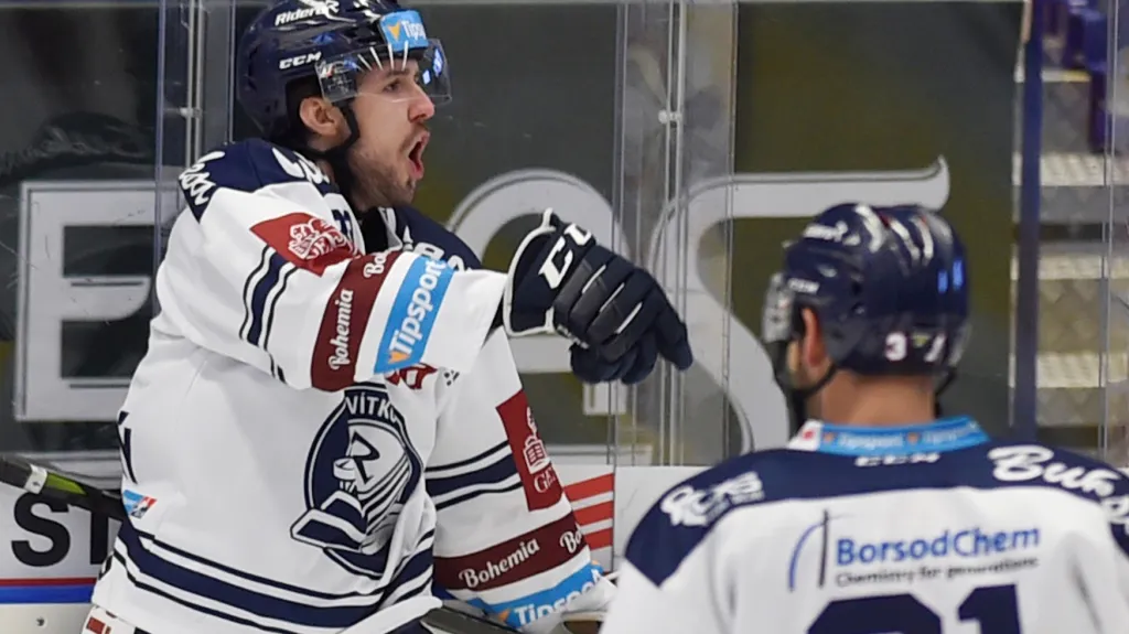 Útočník Vítkovic Šimon Stránský