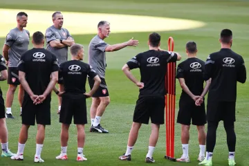 Jaroslav Šilhavý na reprezentačním tréninku