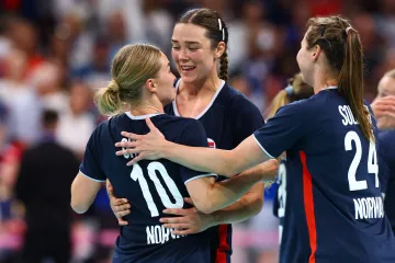 Radost házenkářek Norska