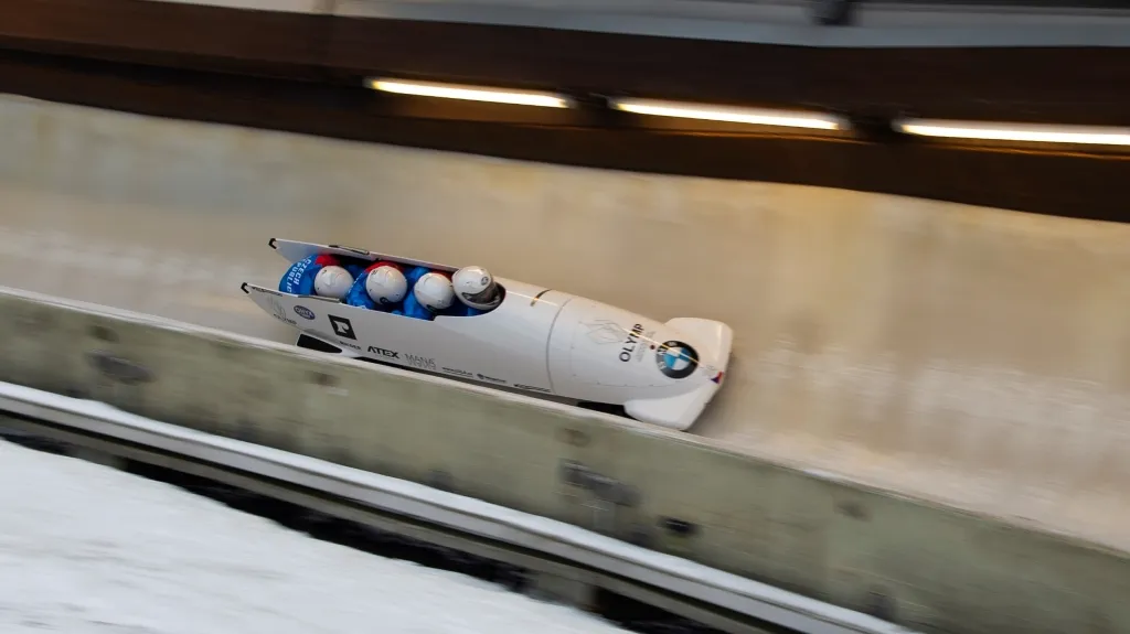 Český čtyřbob Dominika Dvořáka