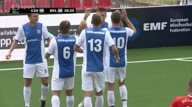 Češi na ME v malém fotbale přehráli Belgii