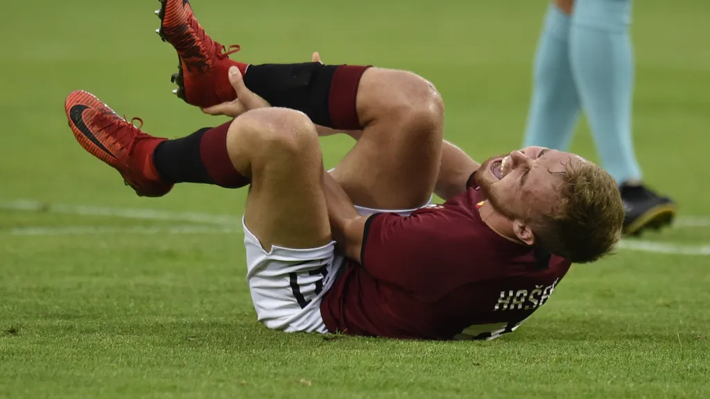 Martin Hašek v dresu Sparty