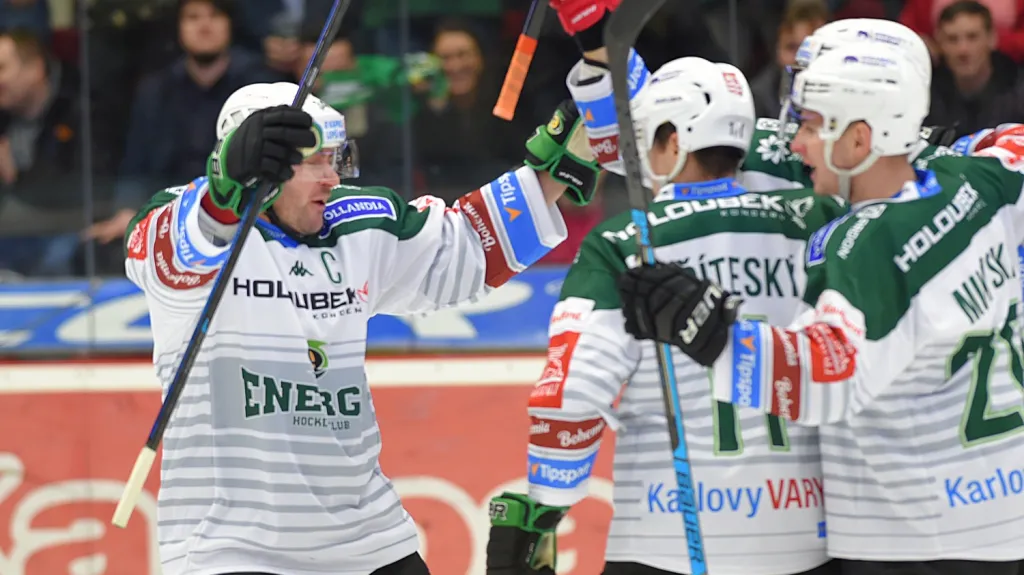 Radost hokejistů Karlových Varů