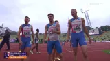 Vítězný rozběh české štafety mužů na 4x400 metrů a ohlas