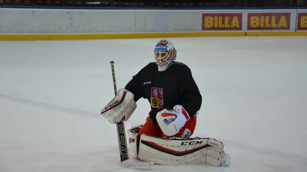 Dominik Furch při tréninku národního týmu