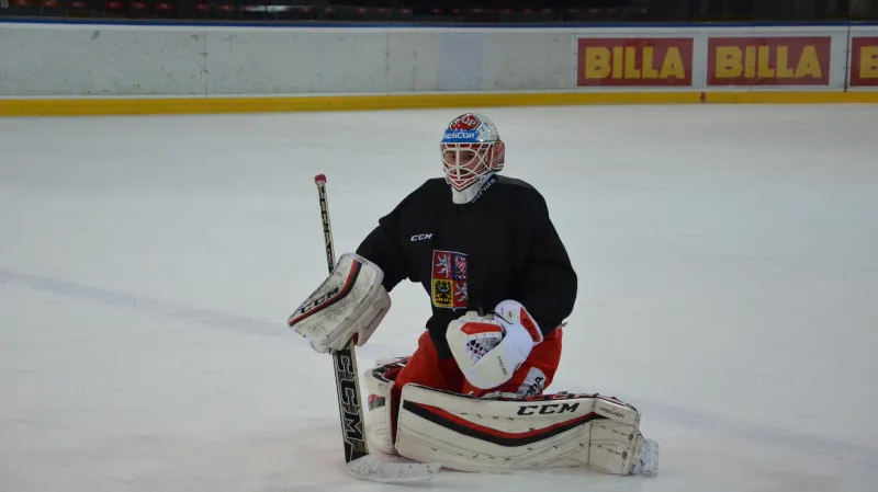 Dominik Furch při tréninku národního týmu