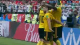 Gól v utkání Belgie - Tunisko: Lukaku - 3:1 (45.+3)