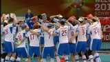 Čeští florbalisté slaví výhru na MS