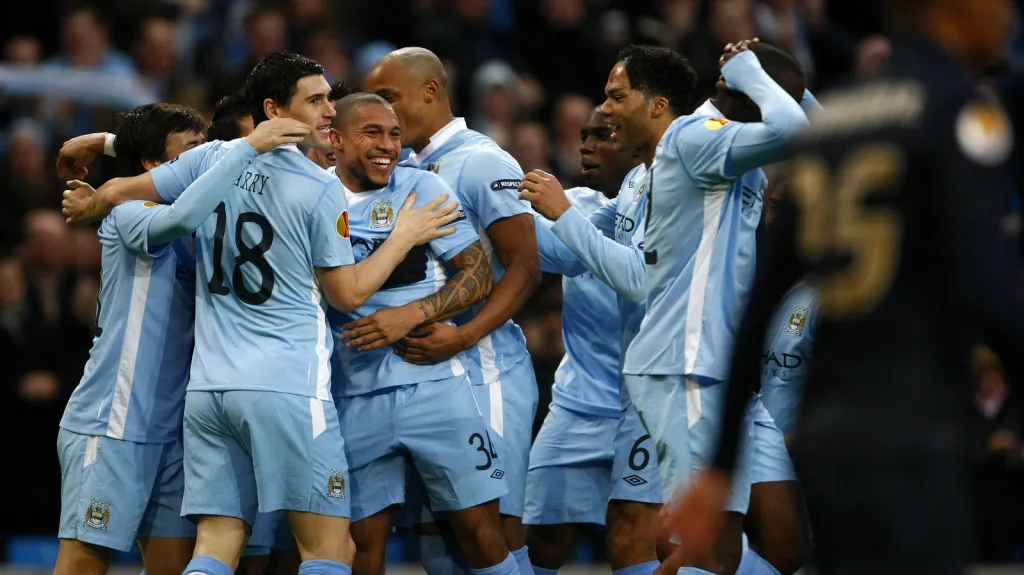 Radost fotbalistů Manchesteru City