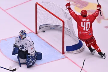 Miloš Roman z Třince se raduje proti Plzni